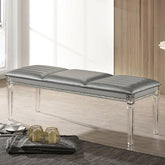 MADDIE Bench, Silver Half Price Furniture