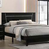 MAGDEBURG Cal.King Bed, Black Half Price Furniture