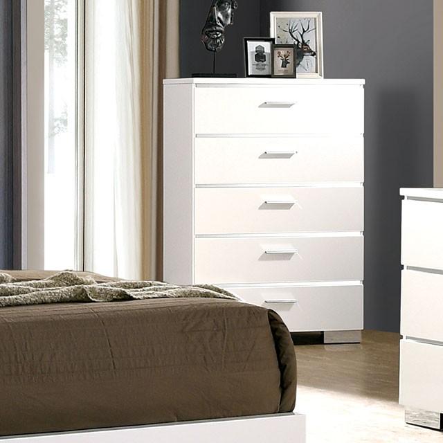 Malte White Chest Half Price Furniture