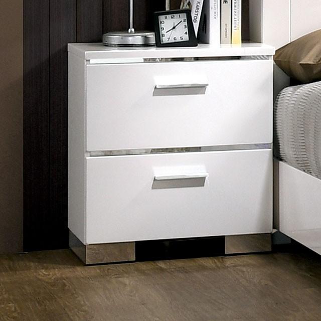 Malte White Night Stand Half Price Furniture