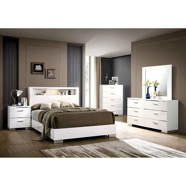 Malte White Cal. King Bed Half Price Furniture