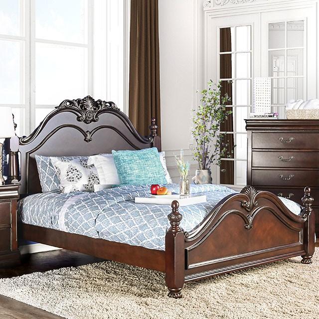 Mandura Cherry E.King Bed Half Price Furniture