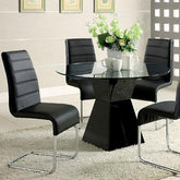 Mauna Black Round Dining Table Half Price Furniture