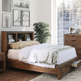 Mcallen Weathered Light Oak Queen Bed Half Price Furniture