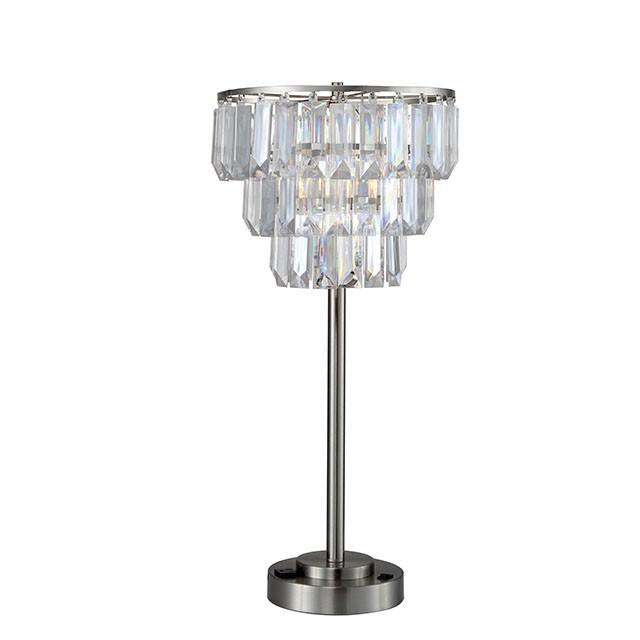 Meg Clear Table Lamp Half Price Furniture