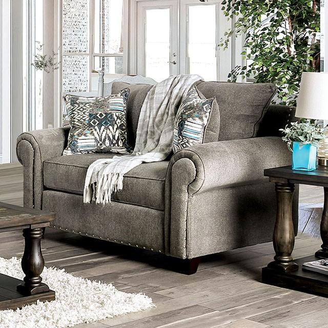 Mott Gray Love Seat Half Price Furniture