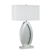 MYDA Table Lamp, Silver/White Half Price Furniture