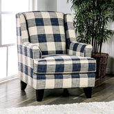 Nash Ivory Chair, Checkered Half Price Furniture