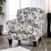 Nash Ivory Chair, Floral Half Price Furniture