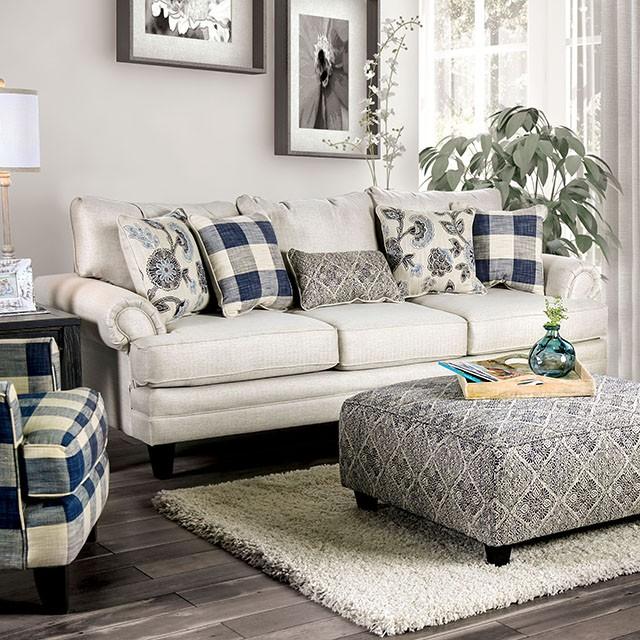 Nash Ivory Sofa Half Price Furniture