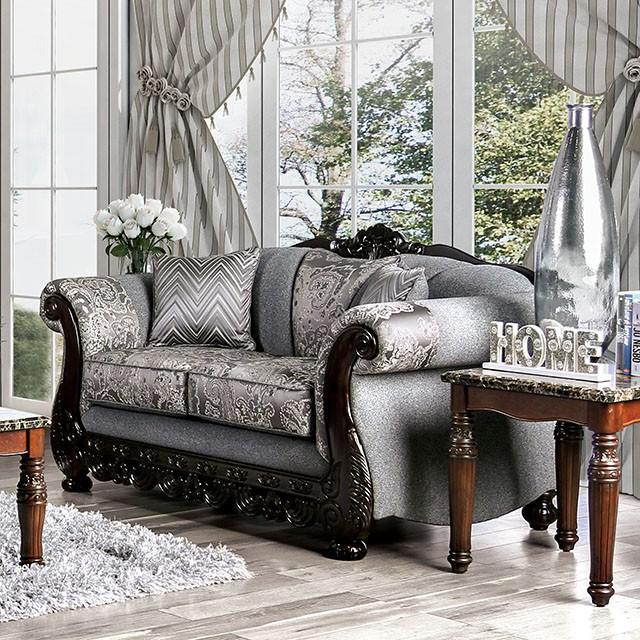 Newdale Gray Love Seat Half Price Furniture