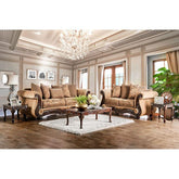 NICANOR Tan/Gold Sofa Half Price Furniture