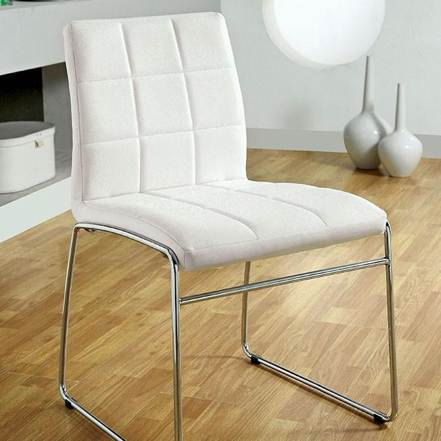 Oahu White Side Chair Half Price Furniture