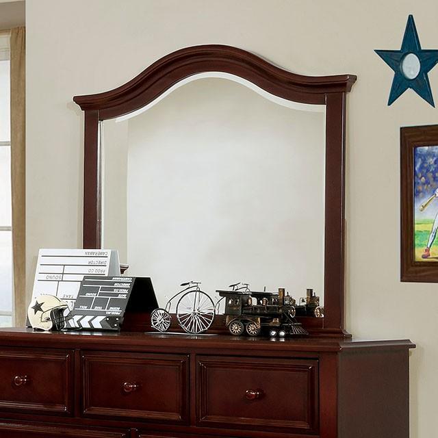 OLIVIA Mirror, Dark Walnut Half Price Furniture