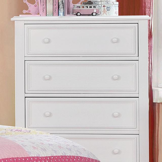 OLIVIA White Chest Half Price Furniture