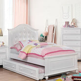 OLIVIA White Full Bed Half Price Furniture