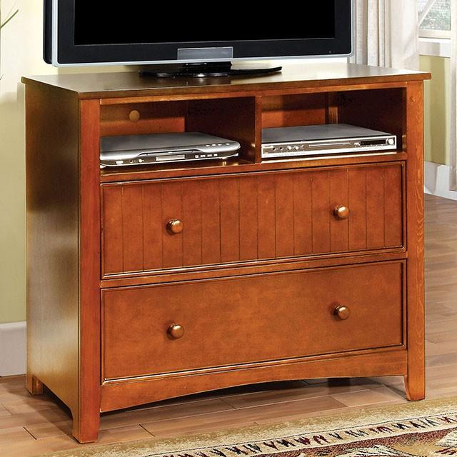 Omnus Oak Media Chest Half Price Furniture