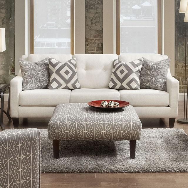 PARKER Ivory Sofa Half Price Furniture