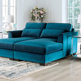 PEREGRINE Sectional, Teal Half Price Furniture