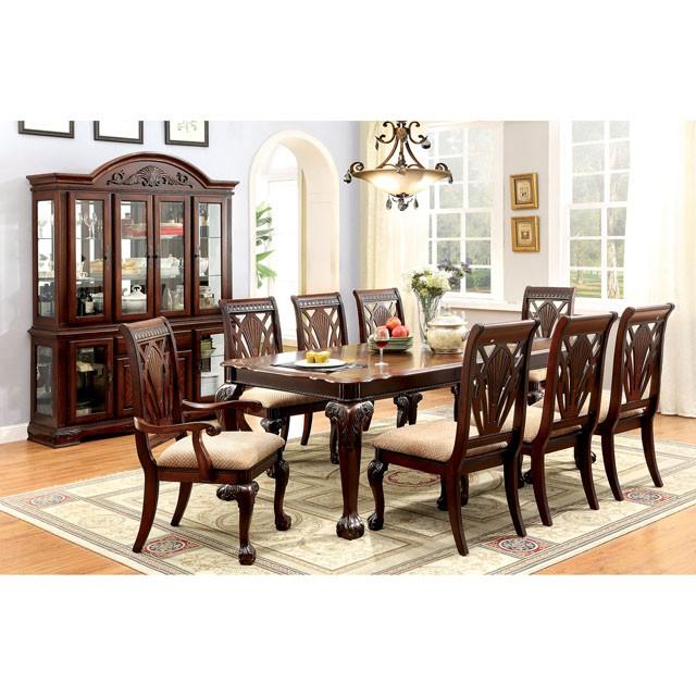 PETERSBURG I Cherry Dining Table w/ 1 X 18" Leaf Half Price Furniture