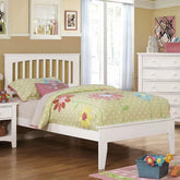 Pine Brook White Twin Bed Half Price Furniture