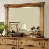 PIONEER Weathered Elm Mirror Half Price Furniture