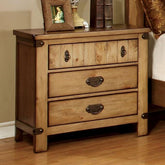 PIONEER Weathered Elm Night Stand Half Price Furniture