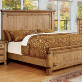 PIONEER Weathered Elm Cal.King Bed Half Price Furniture