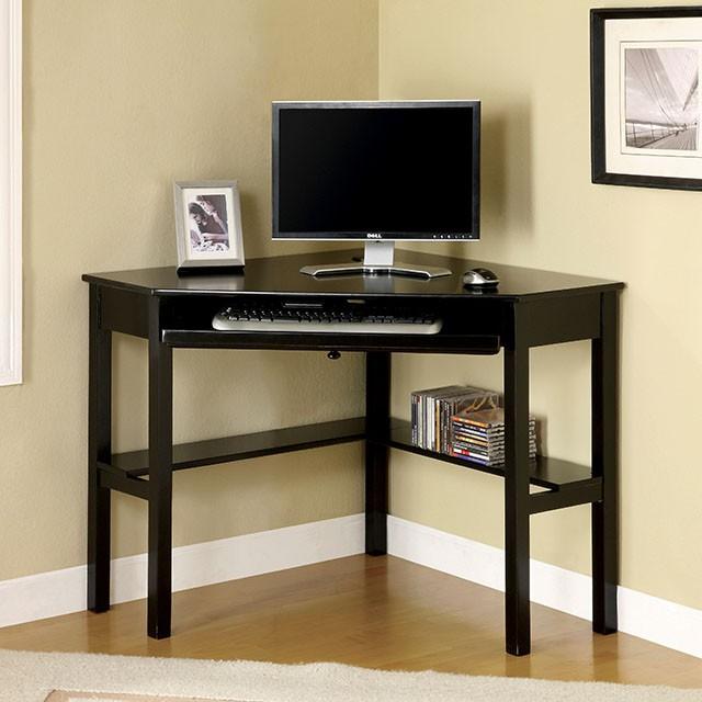 Porto Black Corner Desk Half Price Furniture