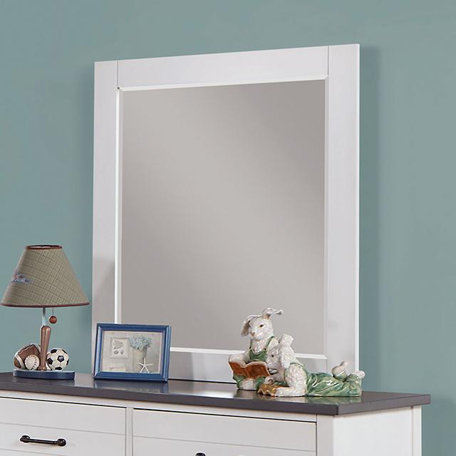 PRIAM Mirror, White/Gray Half Price Furniture