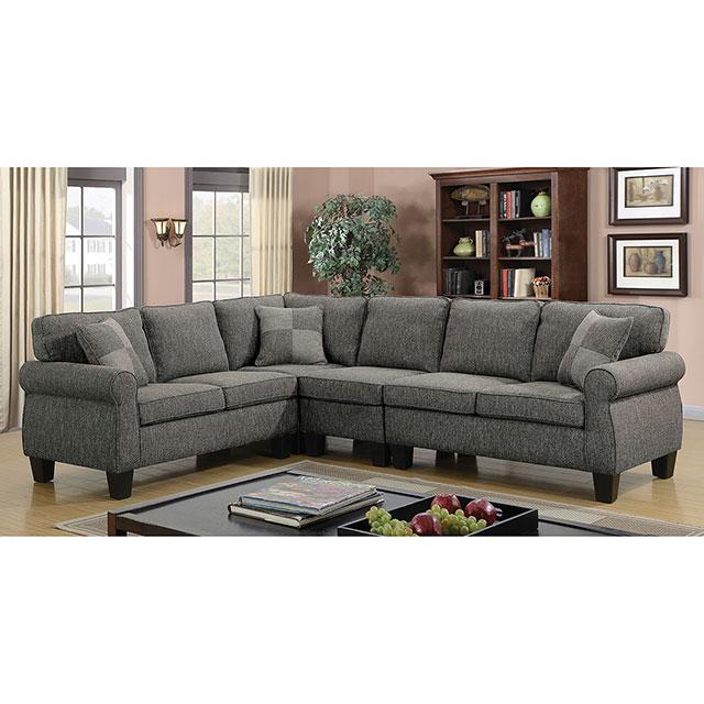 Rhian Dark Gray Sectional Half Price Furniture