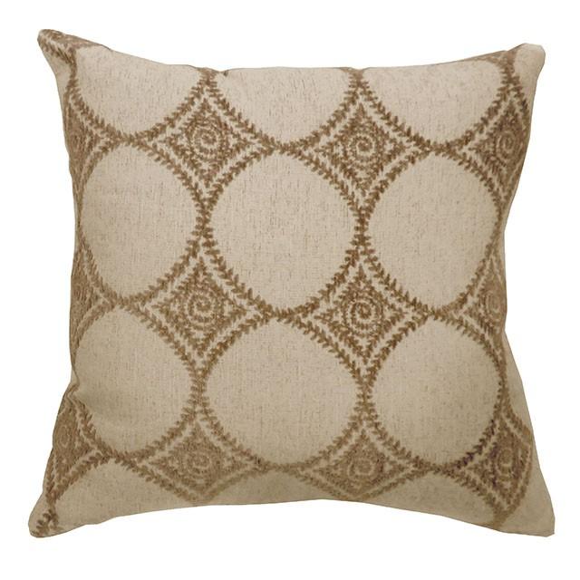 RIYA 18" X 18" Pillow, Beige (2/CTN) Half Price Furniture