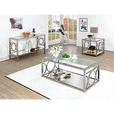 RYLEE Chrome End Table, Chrome Half Price Furniture