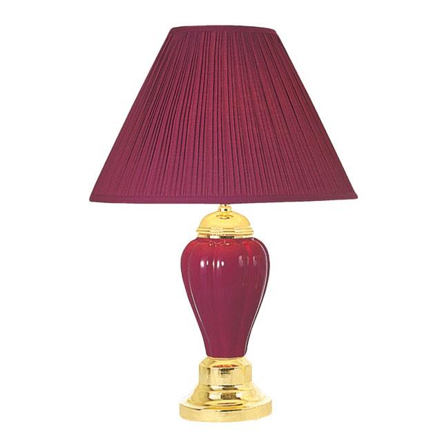 SCARLETT Burgundy Table Lamp (6/CTN) Half Price Furniture