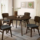 Shayna Gray Walnut Round Table Half Price Furniture