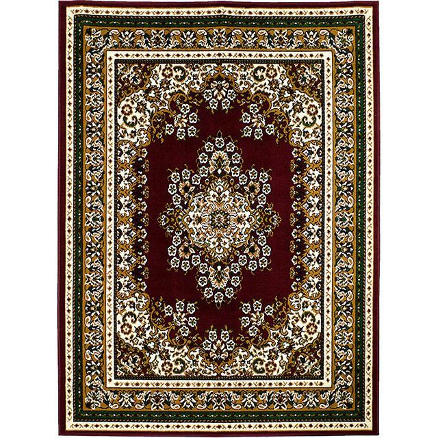 SHINTA Burgundy 5' X 8' Area Rug Half Price Furniture