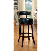 SHIRLEY Dark Oak/Black 24" Bar Stool Half Price Furniture