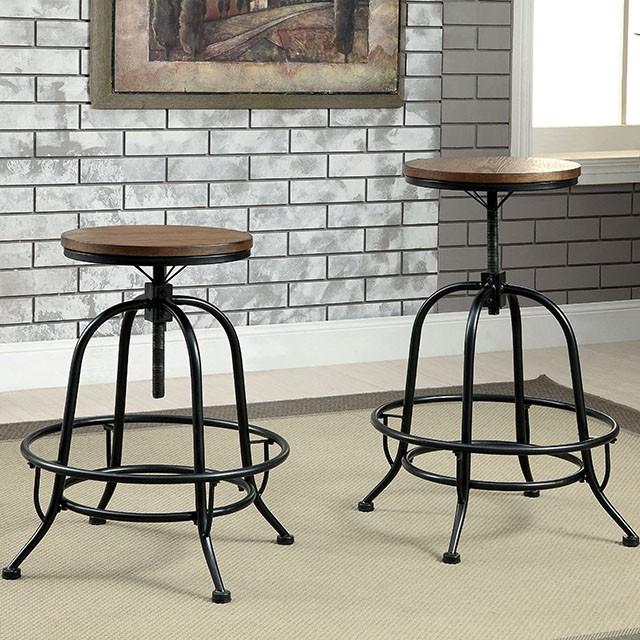 SILVIA I Medium Oak Counter Ht. Stool (2/CTN) Half Price Furniture