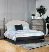 SINEAD Gun Metal/Beige Cal.King Bed Half Price Furniture