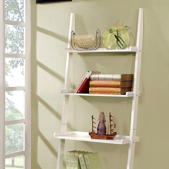 Sion White Ladder Shelf Half Price Furniture