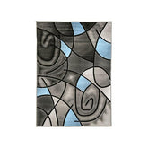 Sivas Charcoal Blue 5' X 8' Area Rug Half Price Furniture