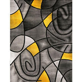 Sivas Charcoal Yellow 8' X 10' Area Rug Half Price Furniture