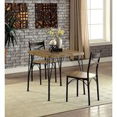 SLINGSBURY Gray/Dark Bronze 3 Pc. 29" Dining Table Set, Gray Half Price Furniture