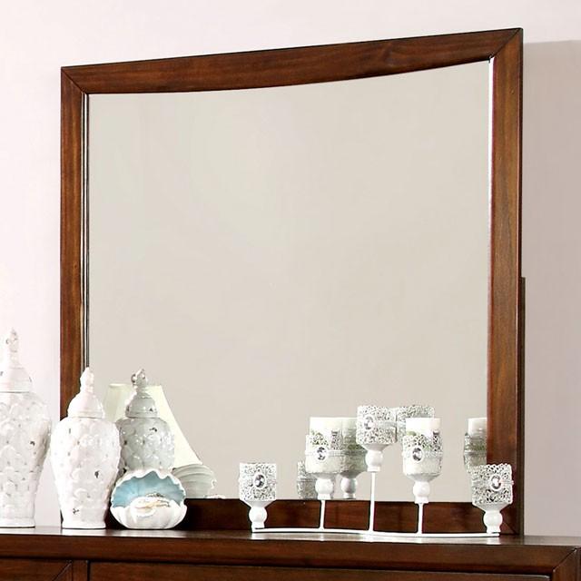 SNYDER Brown Cherry Mirror Half Price Furniture