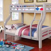 SOLPINE Gray Twin/Full Bunk Bed Half Price Furniture