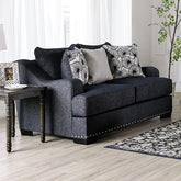 SONORA Loveseat, Dark Navy Half Price Furniture