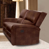 SOTERIOS Power Loveseat, Medium Brown Half Price Furniture