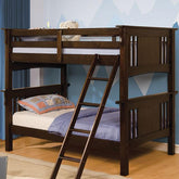 Spring Creek Dark Walnut Twin/Twin Bunk Bed Half Price Furniture