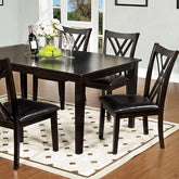 Springhill Espresso 5 Pc. Dining Table Set Half Price Furniture