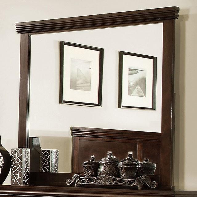 Spruce Brown Cherry Mirror Half Price Furniture